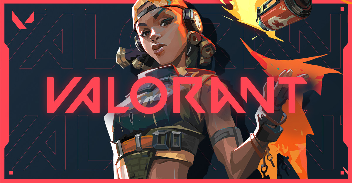 Raze splash art in Valorant